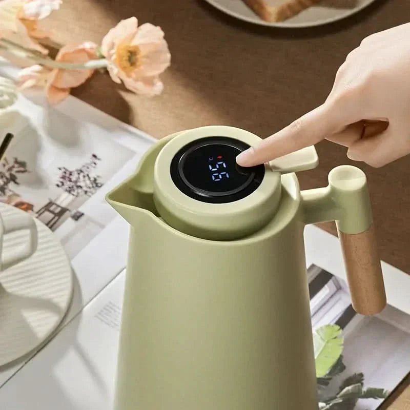 1 Litre Insulated Flask with Temperature Display Lid
