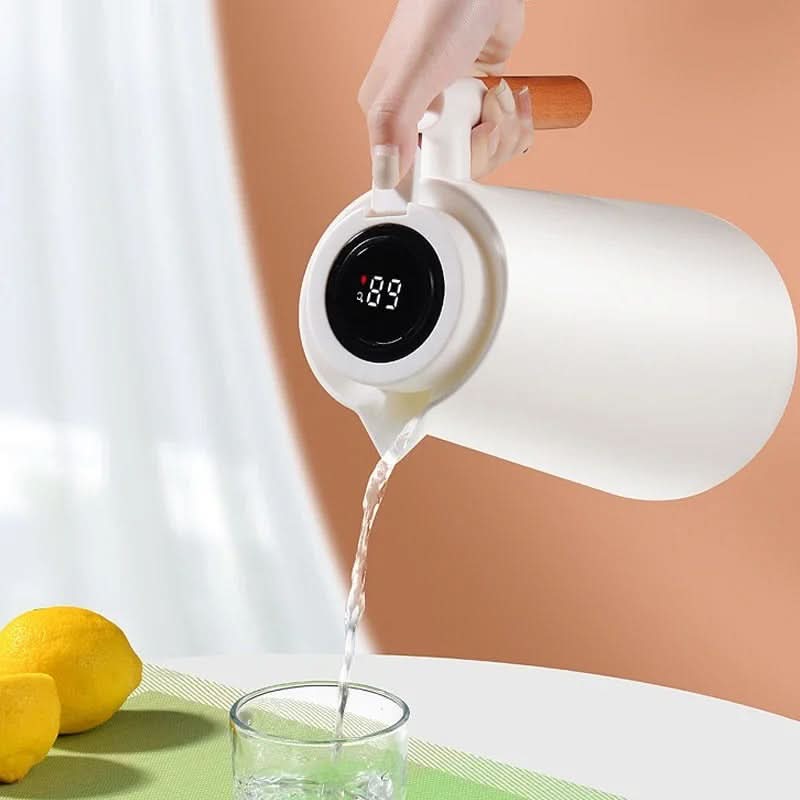 1 Litre Insulated Flask with Temperature Display Lid