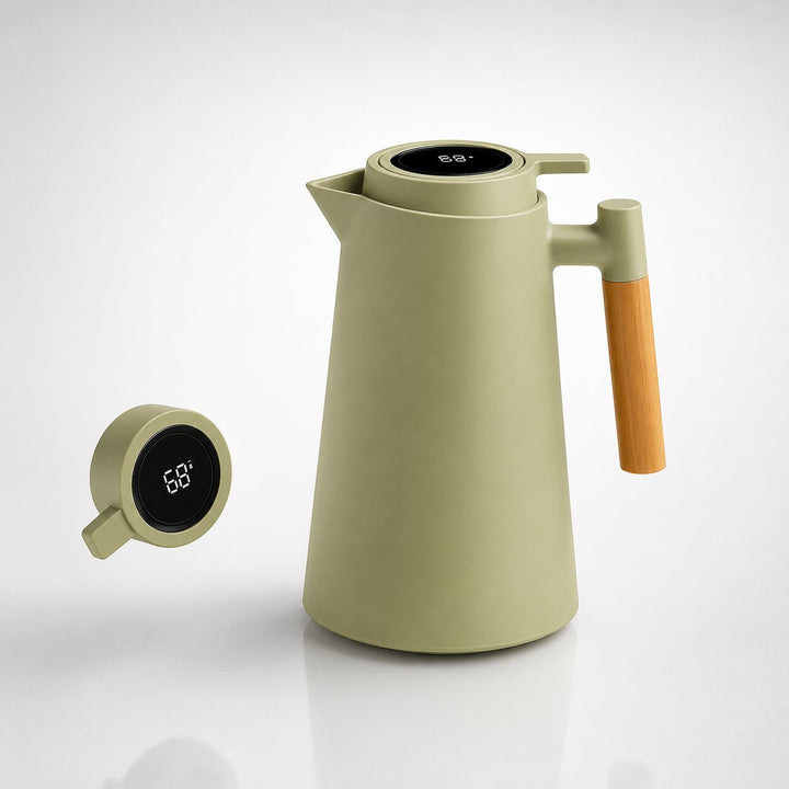 1 Litre Insulated Flask with Temperature Display Lid