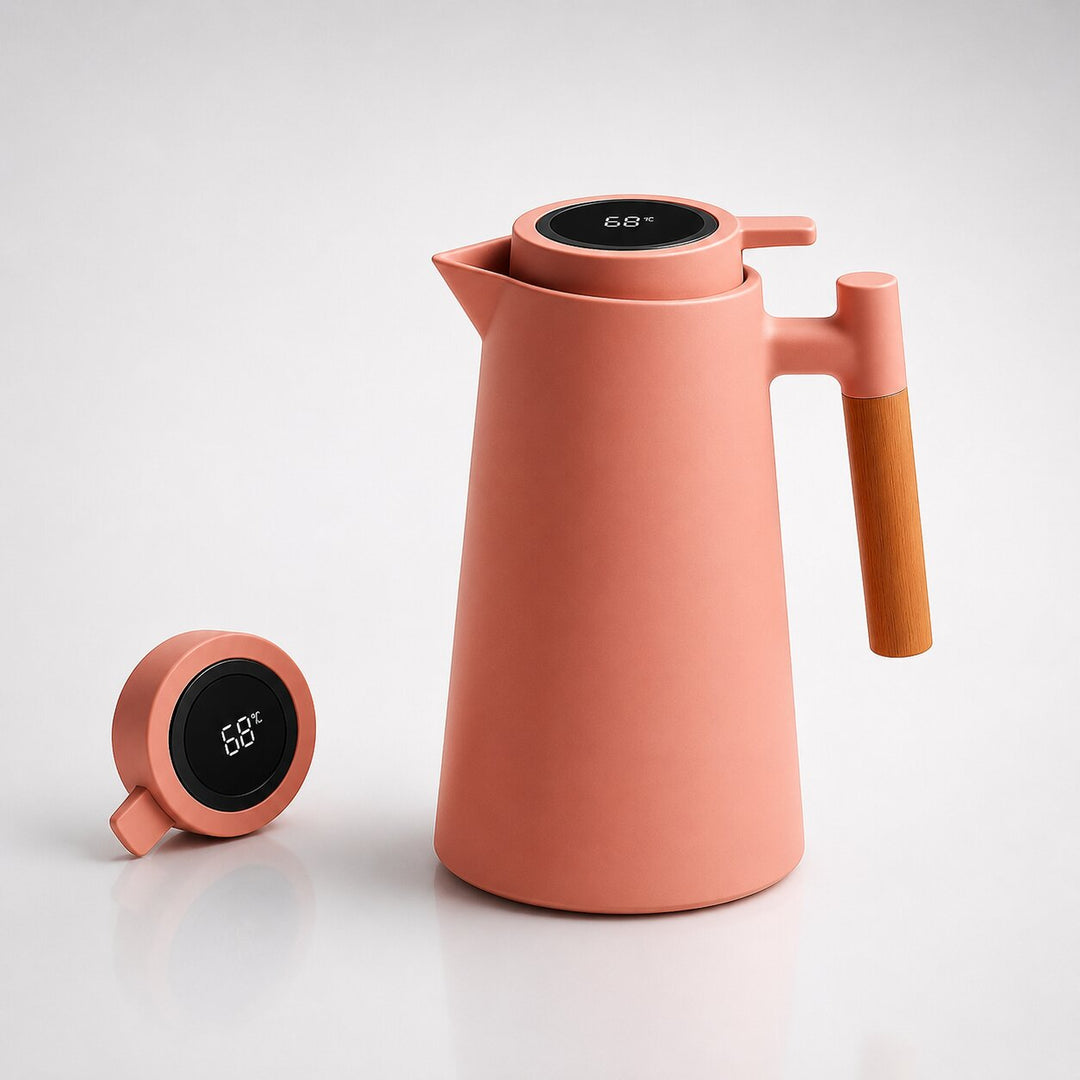1 Litre Insulated Flask with Temperature Display Lid