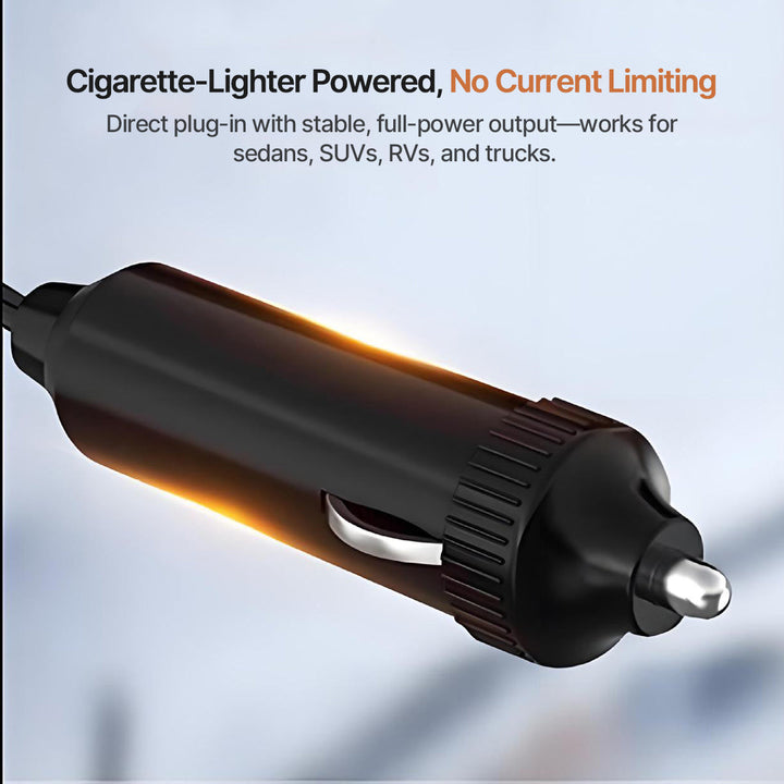 Portable 12V/24V Car Heater with 360° Swivel for Fast Defrost