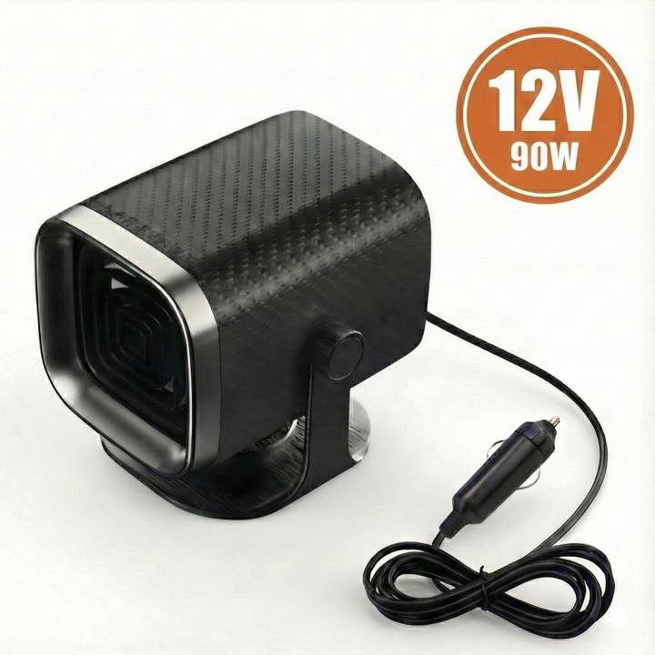 Portable 12V/24V Car Heater with 360° Swivel for Fast Defrost