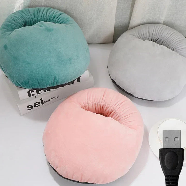 Heated Foot Warmer Slipper with USB and Fluffy Lining – Harwelton™
