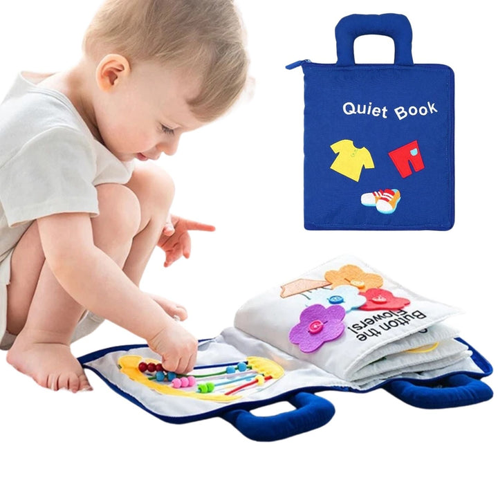 Montessori Soft Cloth Book for Babies with Crinkle Pages