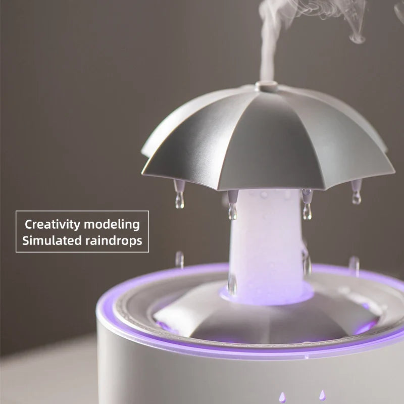 Rain Sound Aroma Humidifier with Remote and 7-Colour Lighting