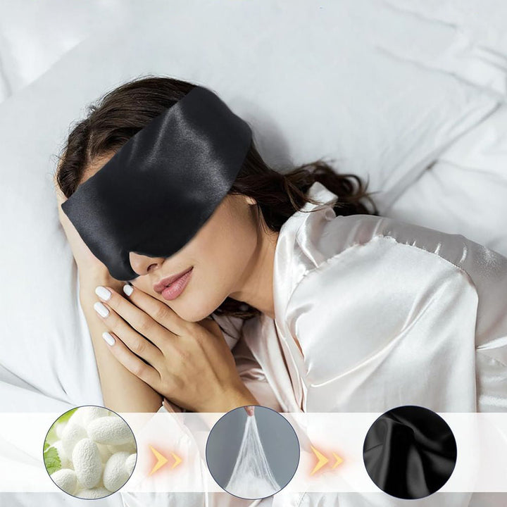 Harwelton™ Mulberry Silk Sleep Mask with Full Blackout Coverage