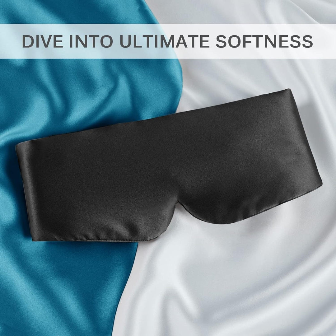 Harwelton™ Mulberry Silk Sleep Mask with Full Blackout Coverage