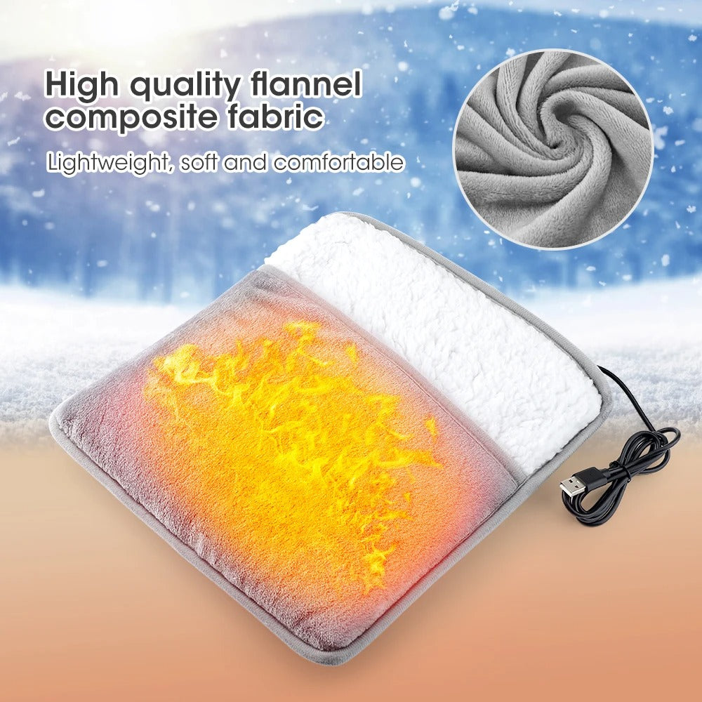 Harwelton™ USB Foot Warmer in Soft Flannel with Steady 40°C Heat