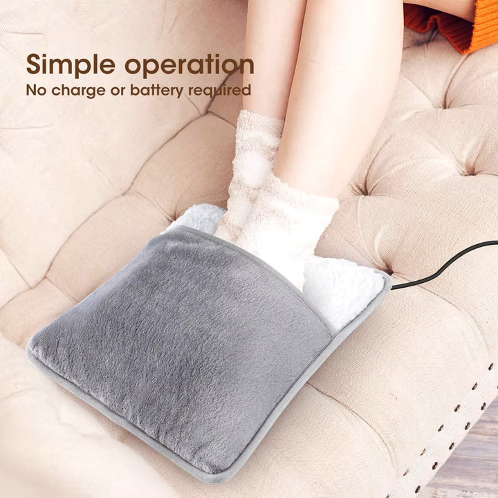 Harwelton™ USB Foot Warmer in Soft Flannel with Steady 40°C Heat