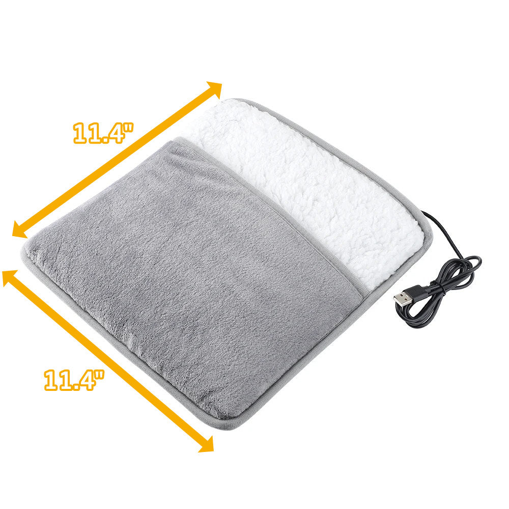 Harwelton™ USB Foot Warmer in Soft Flannel with Steady 40°C Heat