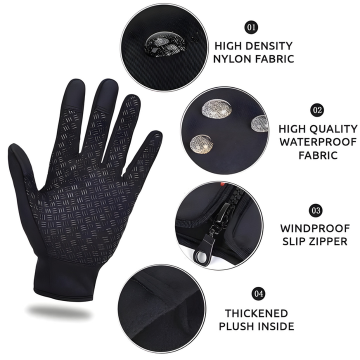 Harwelton™ Waterproof Touchscreen Winter Gloves with Side Zip