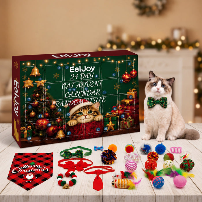 Harwelton Advent Calendar for Cats with 24 Toys