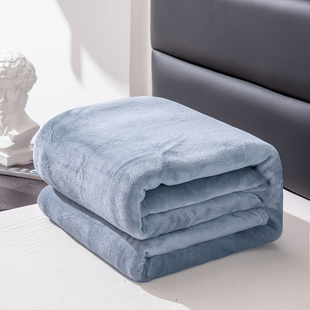 Soft Flannel Blanket for Sofa, Bed and Camping