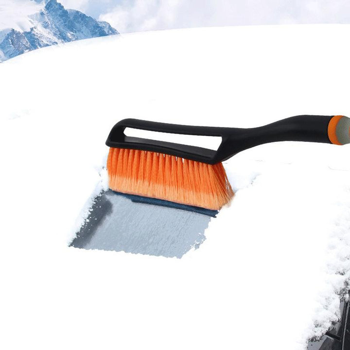 Soft-Grip Snow Brush with Notched Ice Scraper