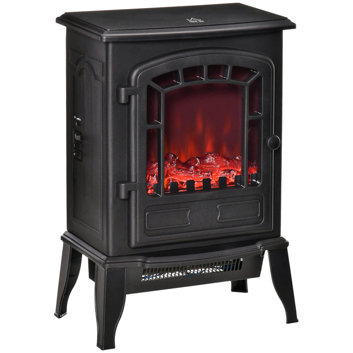 Harwelton Electric Stove Fire 2000W with Clear Glass Front and Flames