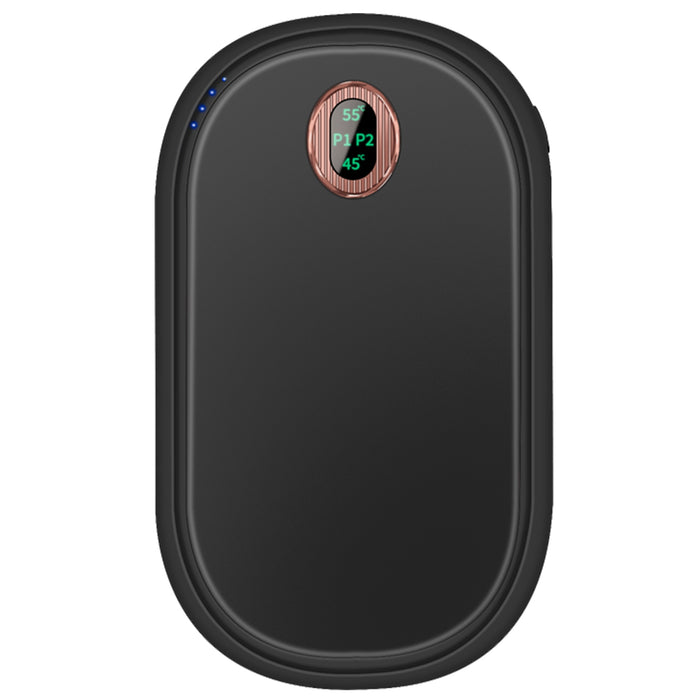 Harwelton Pebble Rechargeable Hand Warmer with Digital Display