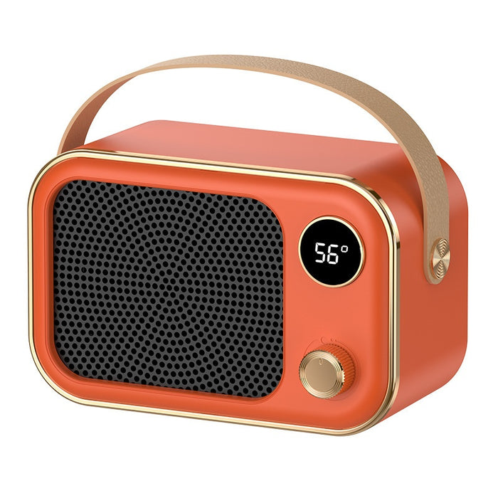 Harwelton Retro Radio Fan Heater with Digital Temperature Display