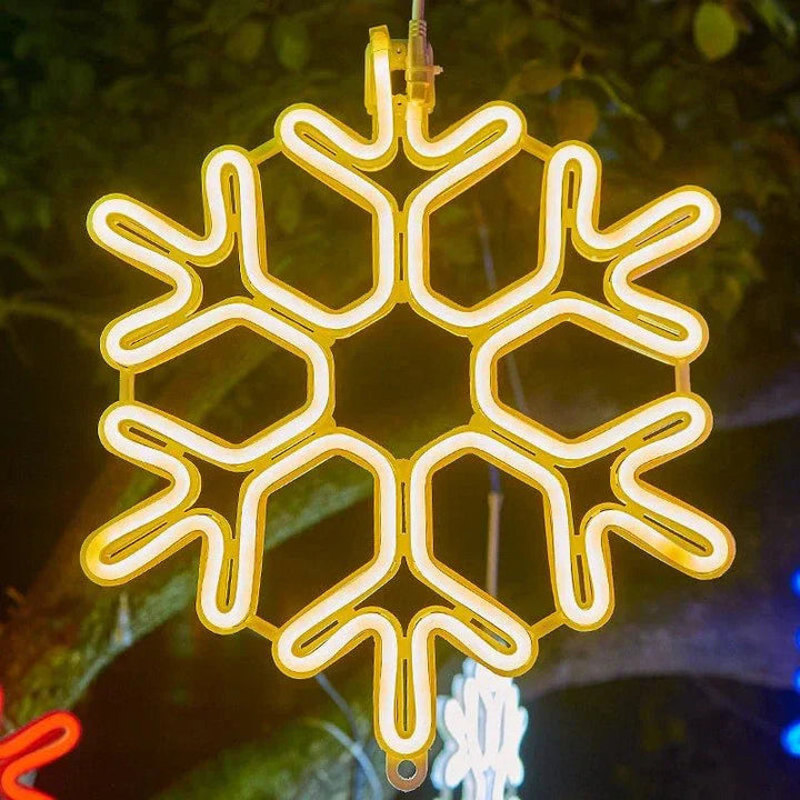 Frosted Snowflake LED Light for Indoor and Outdoor Use