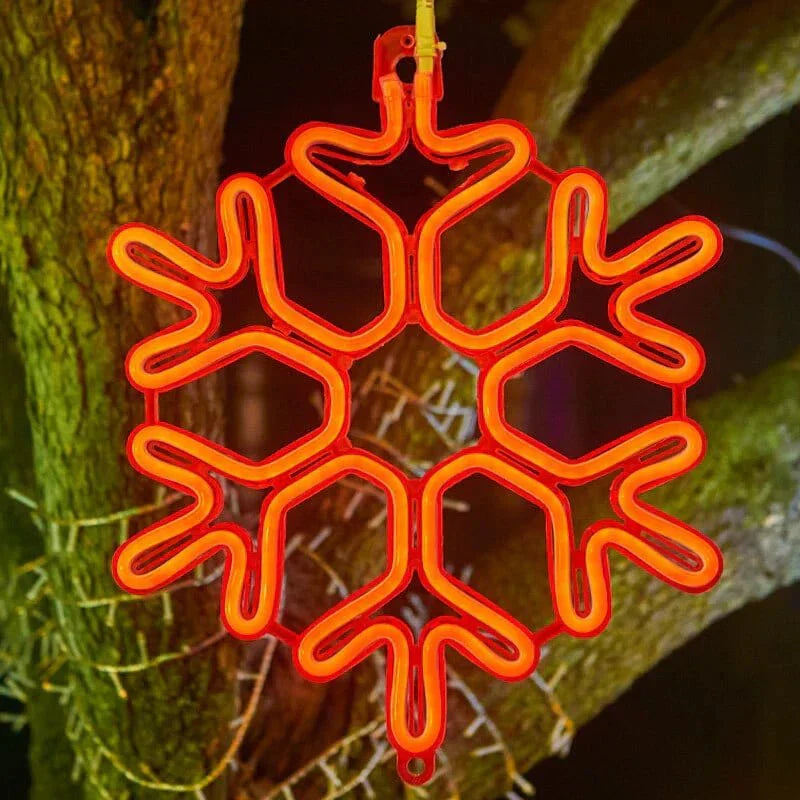 Frosted Snowflake LED Light for Indoor and Outdoor Use