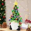 Harwelton™ DIY Light-Up Christmas Gnome Tree with 30 Coloured LEDs