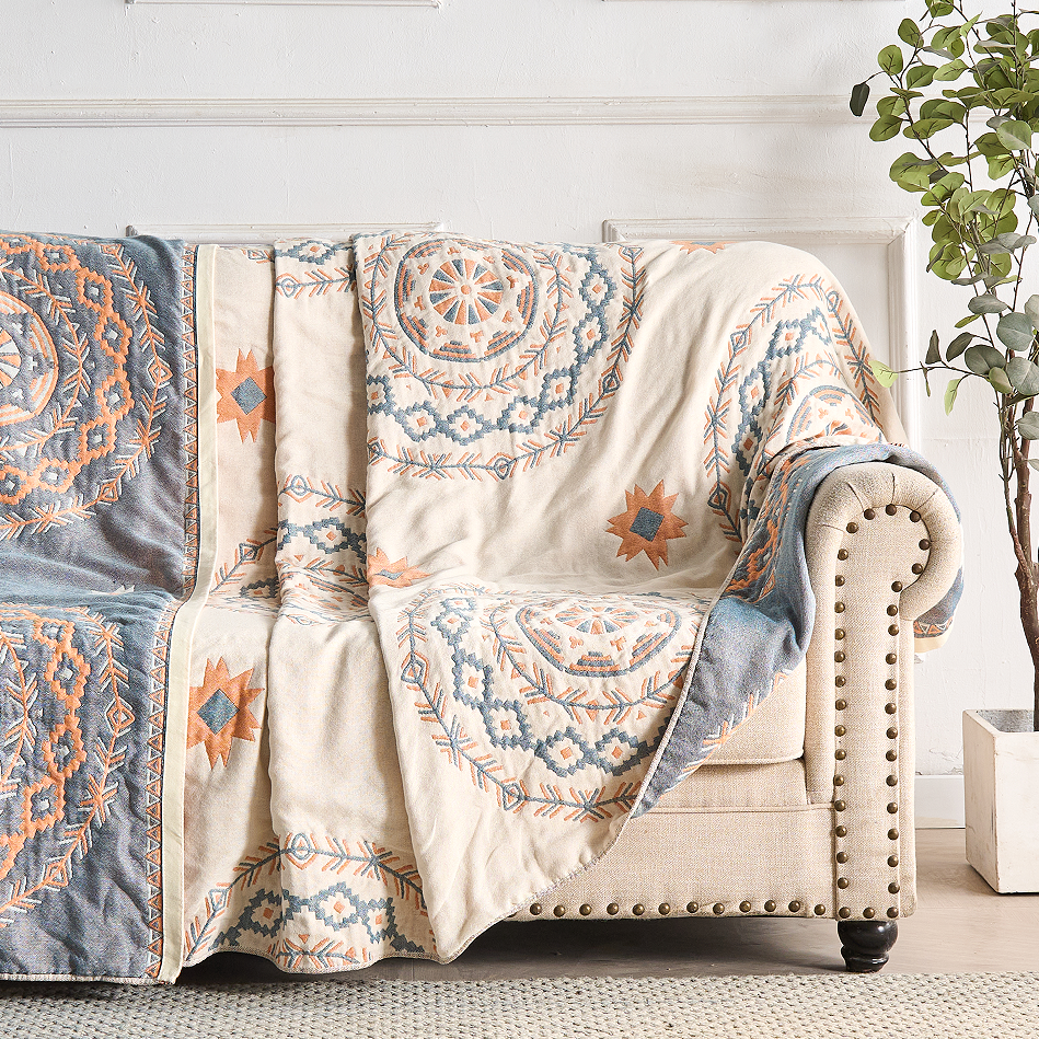 Cotton Mandala Throw Blanket for Home Décor