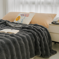 Harwelton™ Reversible Faux Fur Bubble Throw for Sofa and Bed