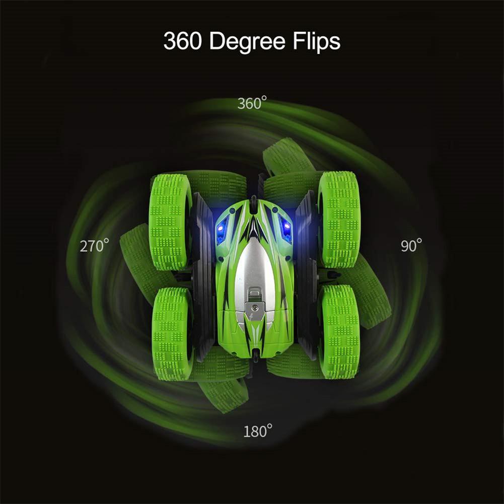 RC Stunt Car with 360° Flips, 4WD and LED Headlights