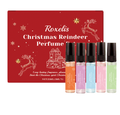 Red reindeer Christmas box with mini perfumes