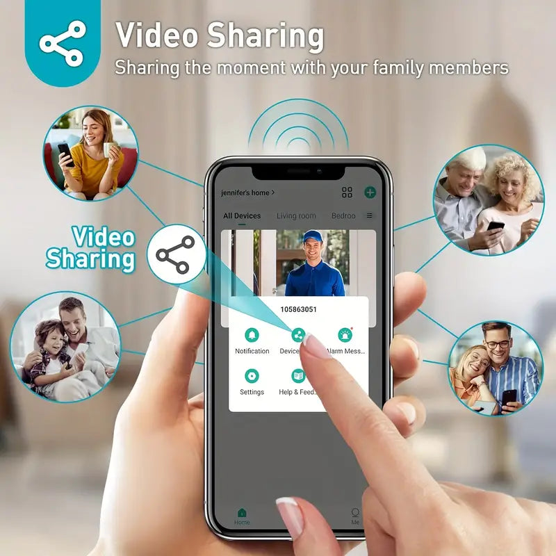Wireless WiFi Video Doorbell with 1080p HD and Night Vision