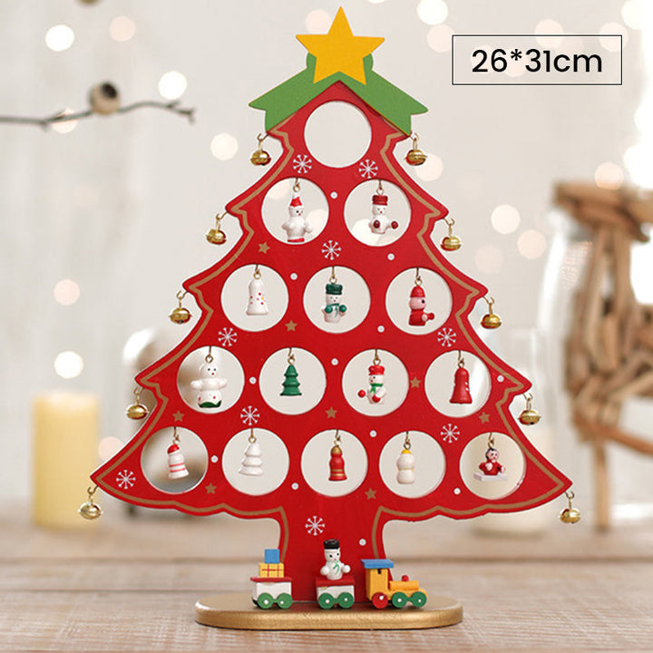 DIY Wooden Mini Christmas Tree Kit – Tool-Free Table Decoration