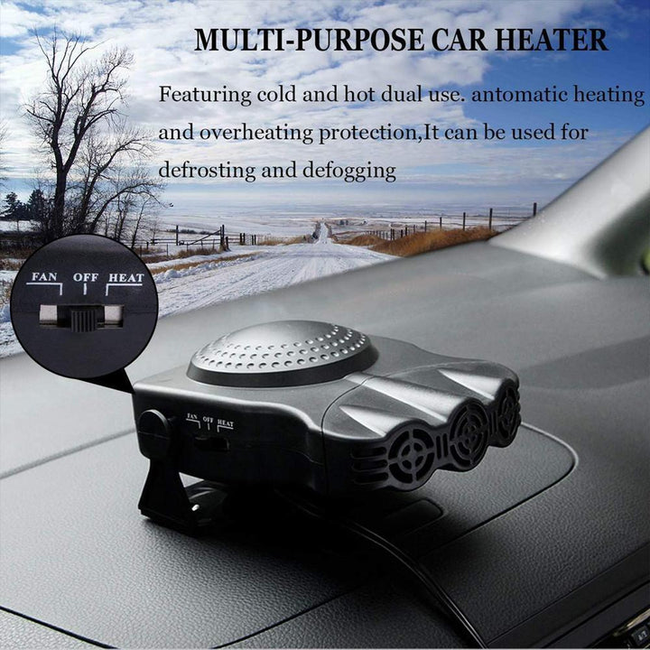 Harwelton™ 12V Car Heater and Defroster That Clears Foggy Windows