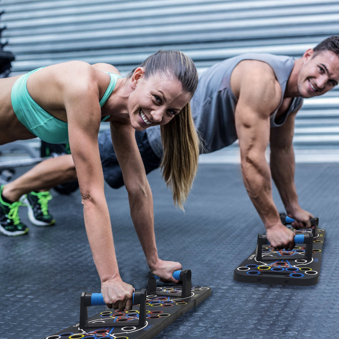 Push-up board home gym set with accessories