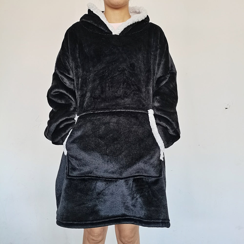 Navy oversized wearable blanket hoodie