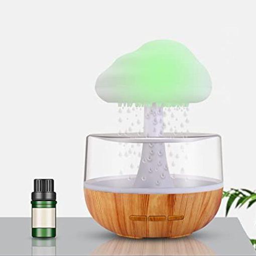 Rain Cloud Humidifier and Aroma Diffuser with Mushroom Night Light