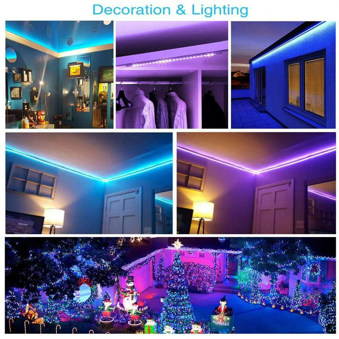 Harwelton™ 10 m RGB LED Strip Lights with 44-Key Remote and 16 Colours