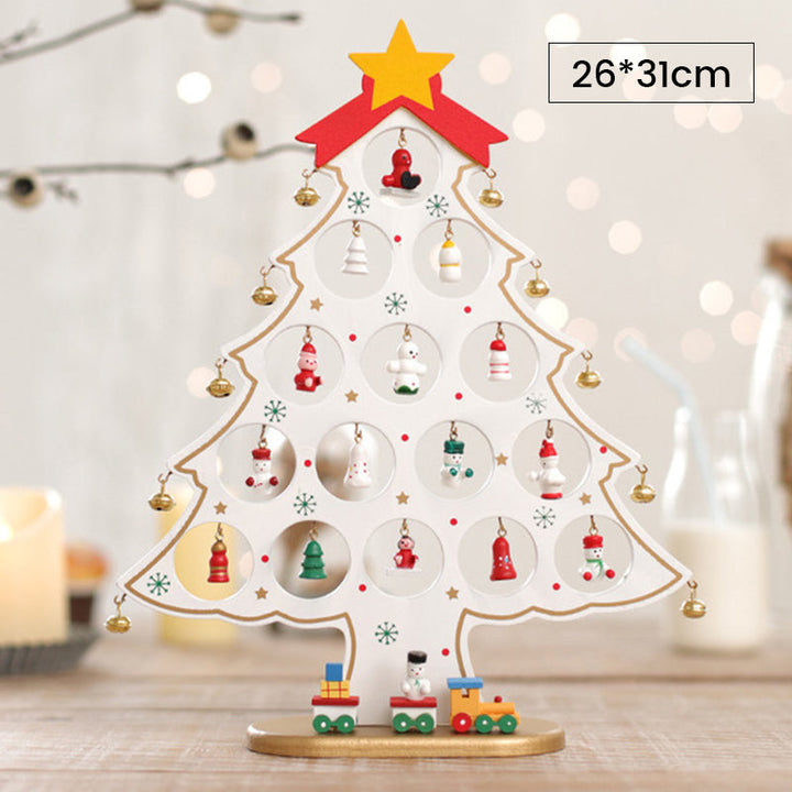 DIY Wooden Mini Christmas Tree Kit – Tool-Free Table Decoration