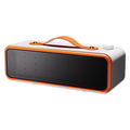 White and orange slim ceramic desk heater