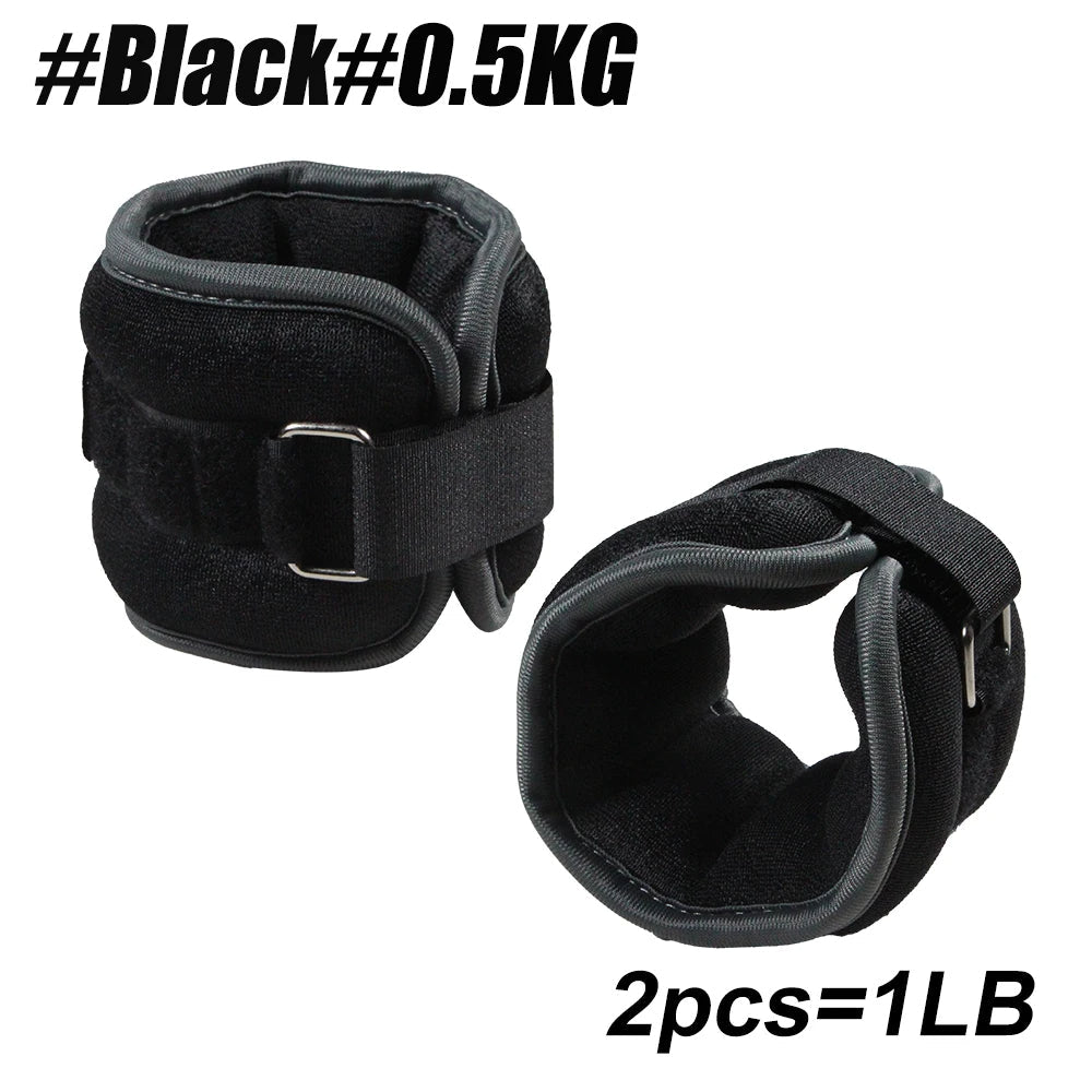 Adjustable Ankle and Wrist Weights with Secure Double Strap