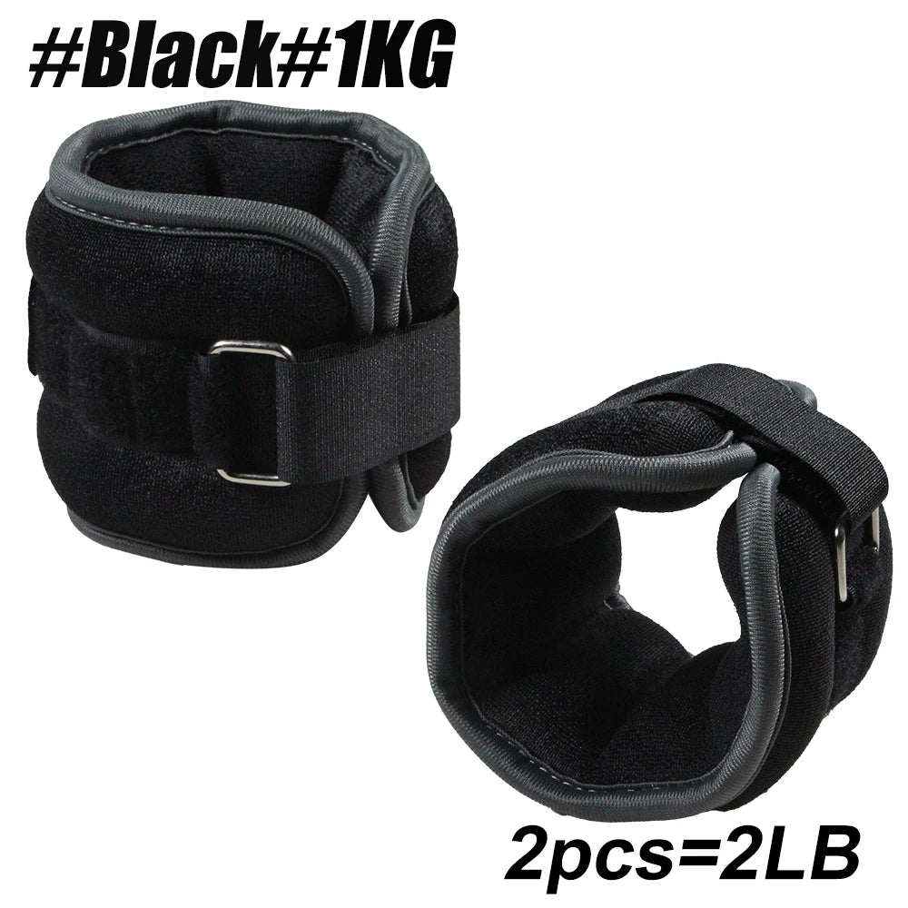 Adjustable Ankle and Wrist Weights with Secure Double Strap