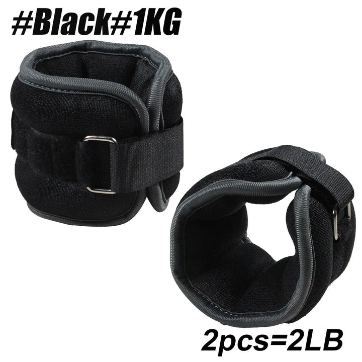 Adjustable Ankle and Wrist Weights with Secure Double Strap
