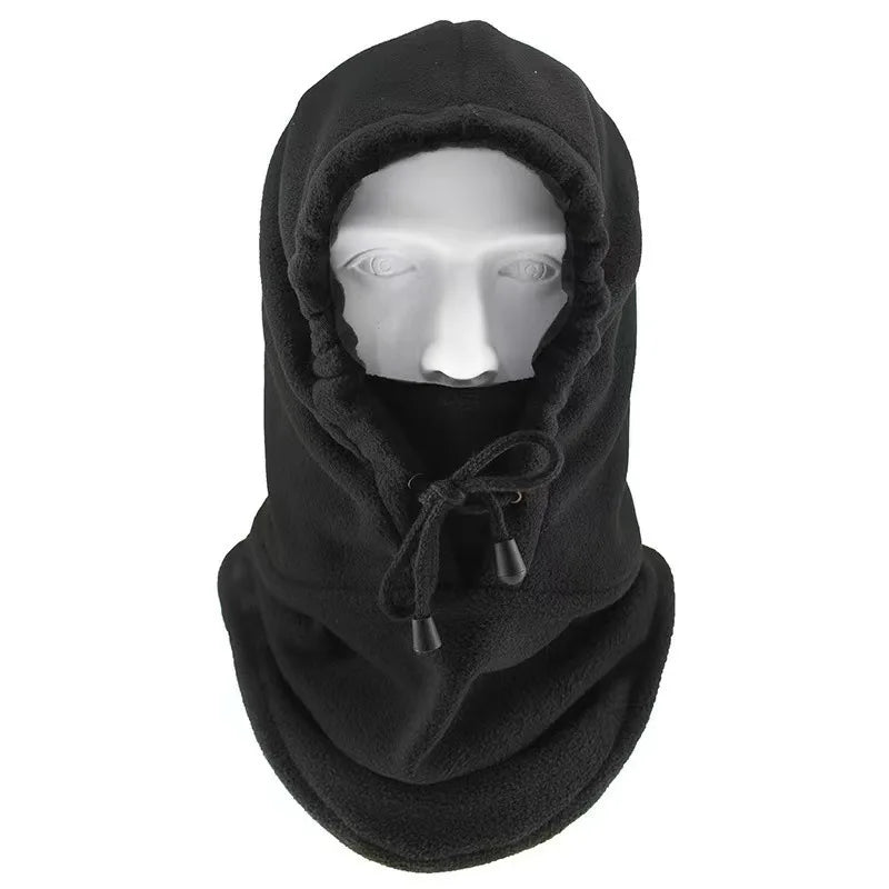 Polar Fleece Balaclava with Adjustable Drawstring, Windproof