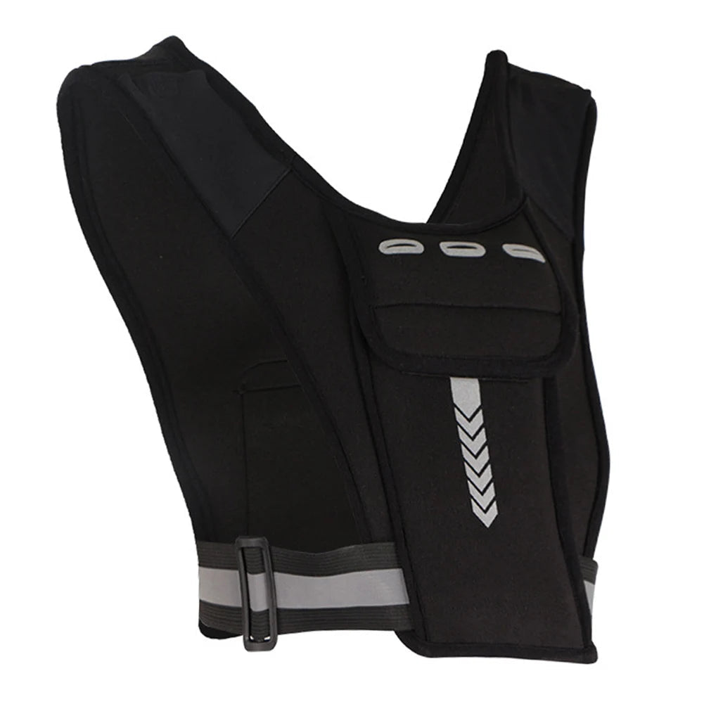 Reflective Running Vest Chest Bag with Large Phone Pocket