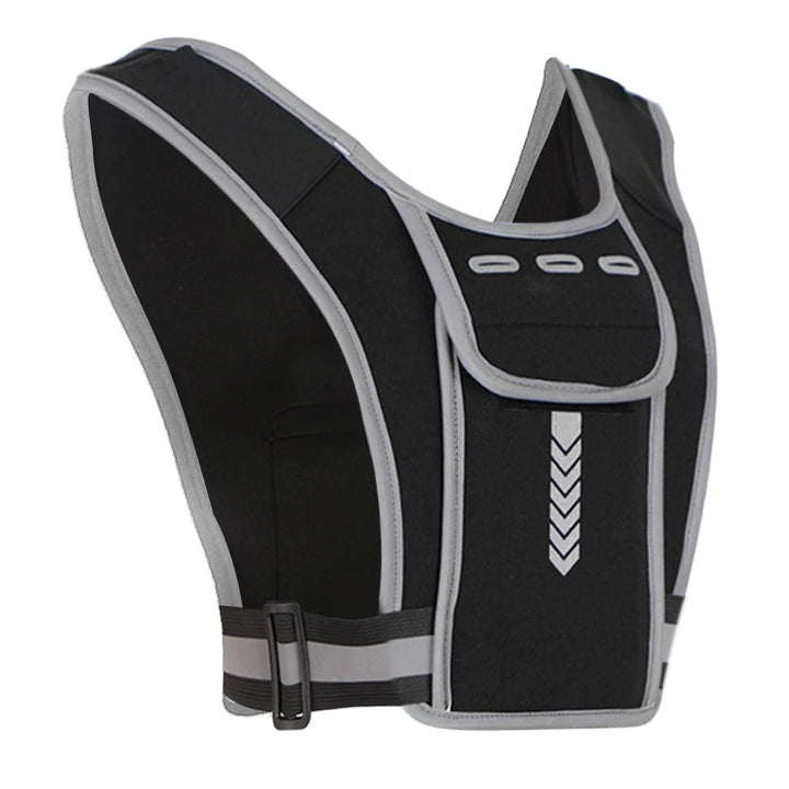 Reflective Running Vest Chest Bag with Large Phone Pocket