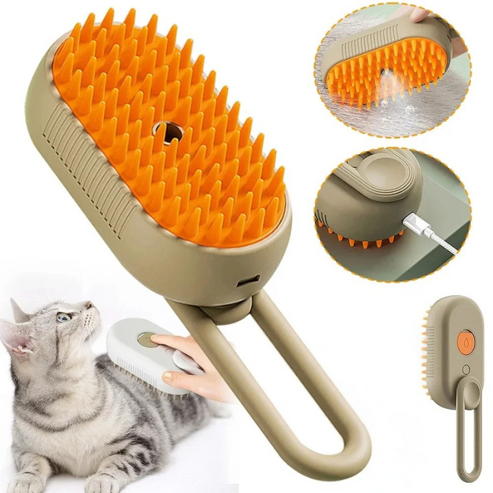 Harwelton™ 3-in-1 Steam Grooming Brush for Cats and Dogs