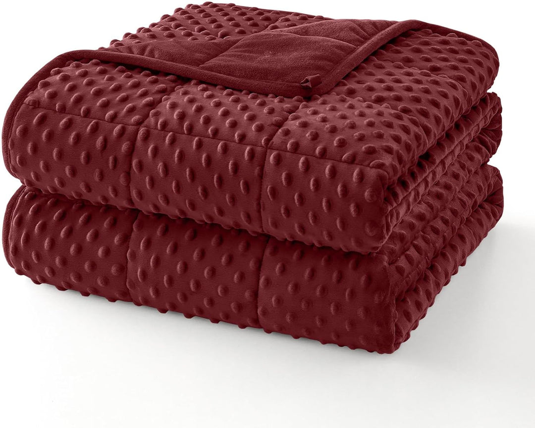 Weighted Blanket with Dot Texture and Cooling Microfibre