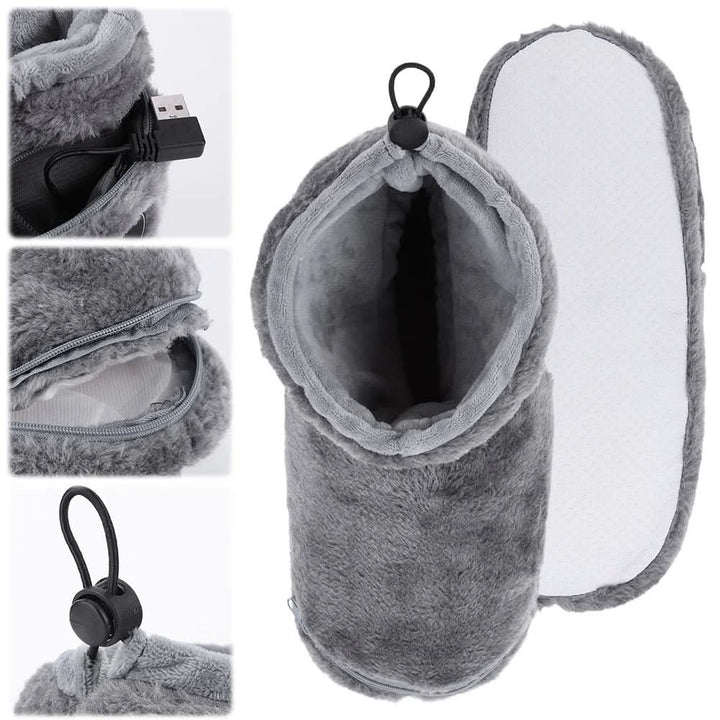 Harwelton™ USB Heated Slippers with Soft Plush for Toasty Feet