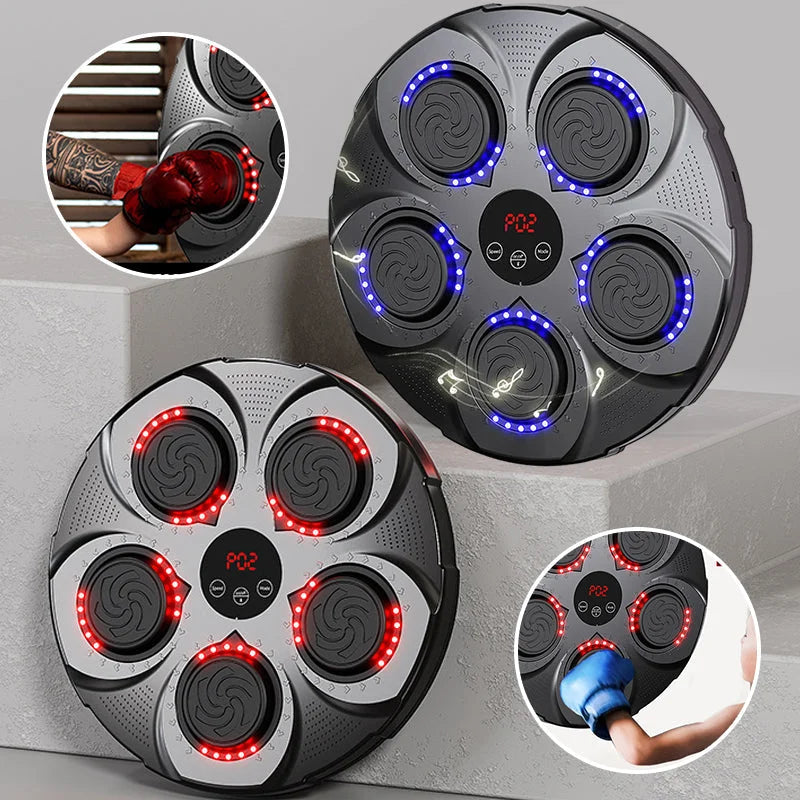 Harwelton™ Wall-Mounted Music Boxing Machine with Bluetooth and Lights