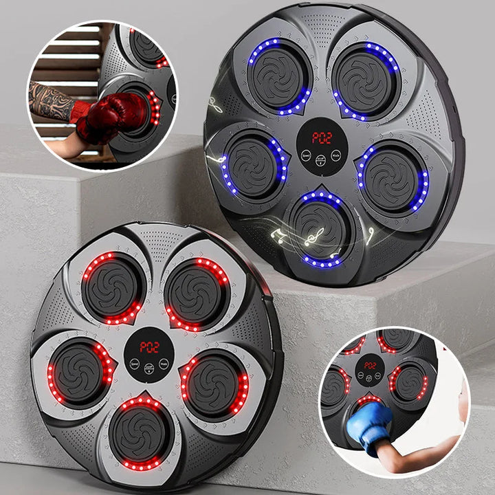 Harwelton™ Wall-Mounted Music Boxing Machine with Bluetooth and Lights