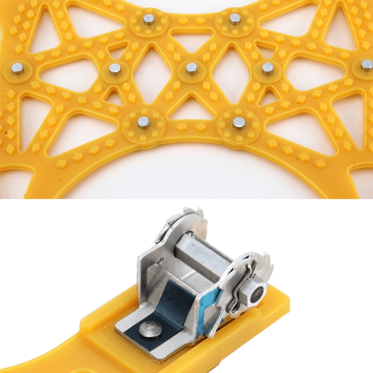 Steel Snow Chains with X-Spikes for Grip on Ice and Snow