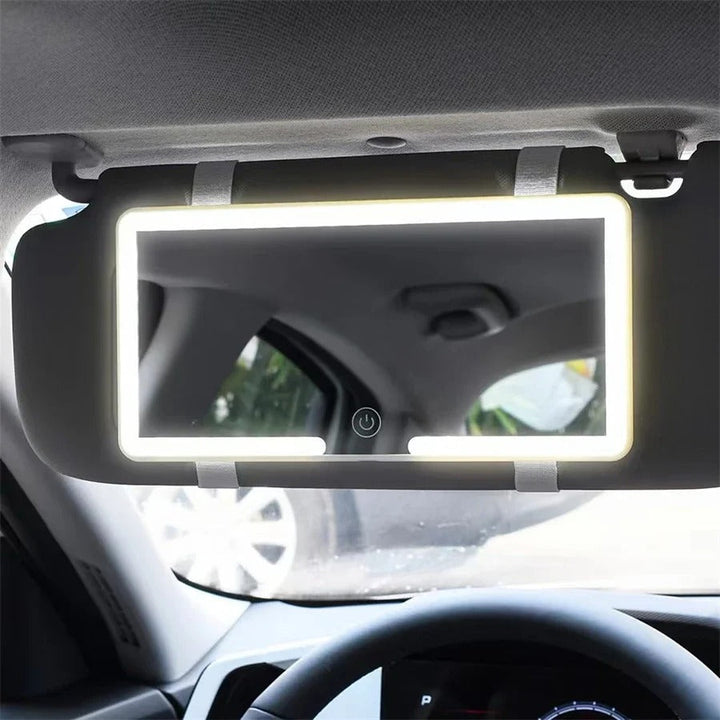 LED Sun Visor Vanity Mirror with Touch Control and 3 Light Modes